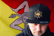 Load image into Gallery viewer, Trinacria Sicilian Hat Black
